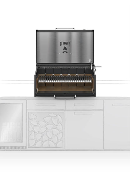 Flamery Small Asado Pro 3.1 Built-In with Full Grill