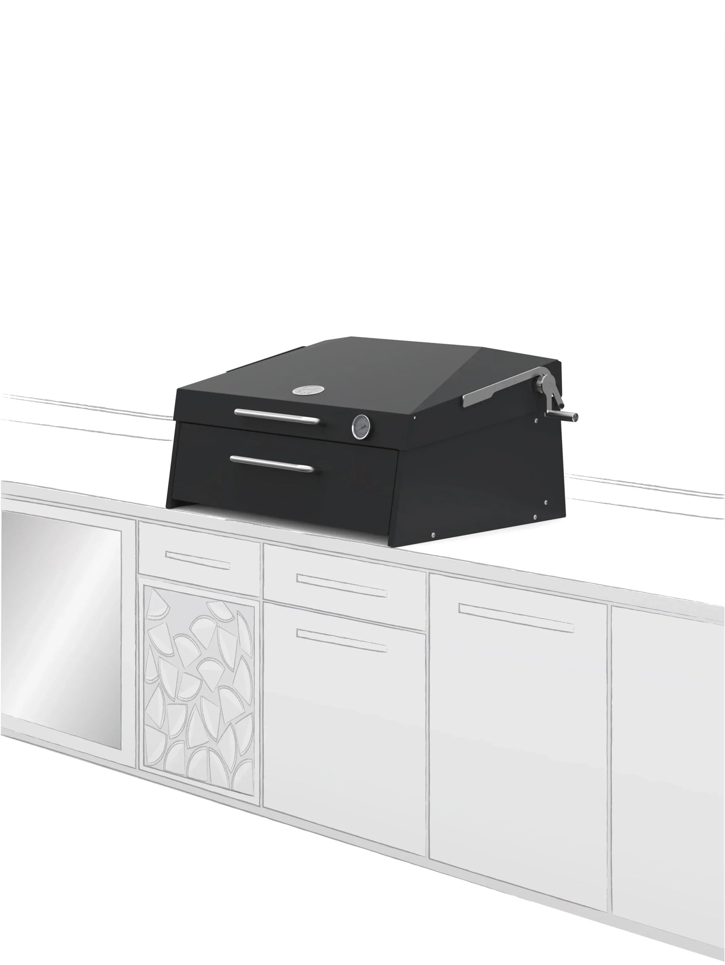 Flamery Small Asado Pro 3.1 Built-In with Full Grill