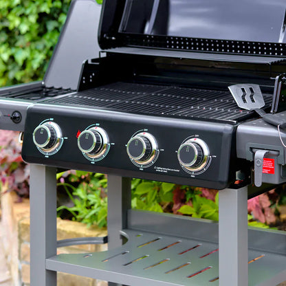Grillstream Carbon 4 Burner Hybrid Gas BBQ