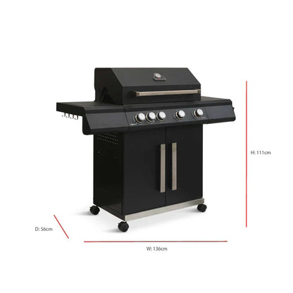 Grillstream Stealth 4 Burner Hybrid Gas Barbecue
